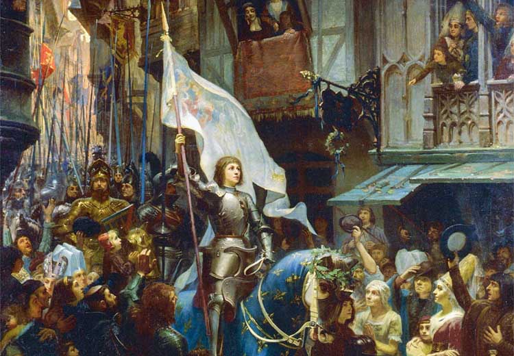 Jeanne d'Arc entrant victorieuse dans Orléans
