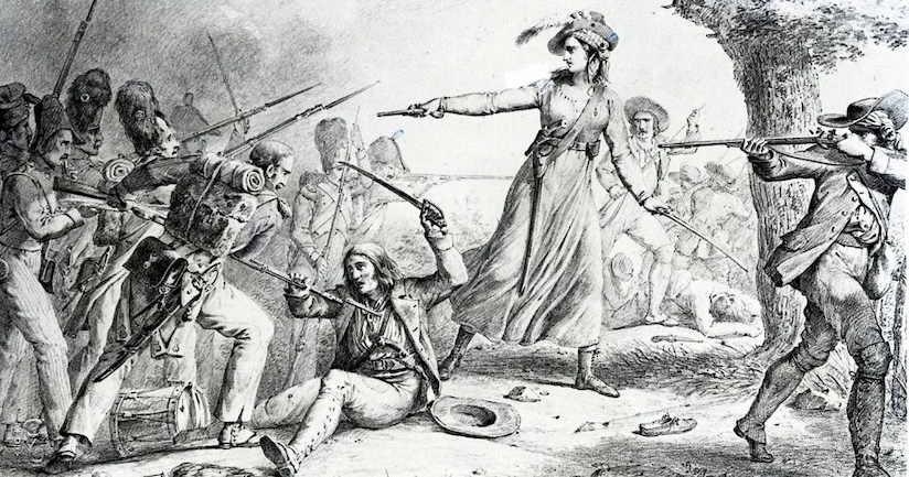 les femmes contre révolutionnaires et Amazone du Roi, Celeste Talour de La Cartrie lors des guerres de Vendée